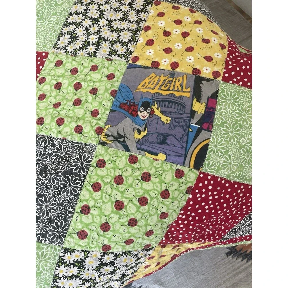 Handmade Quilt Star Wars Marvel Kids Baby Blanket Harry Potter Bedtime Nursery